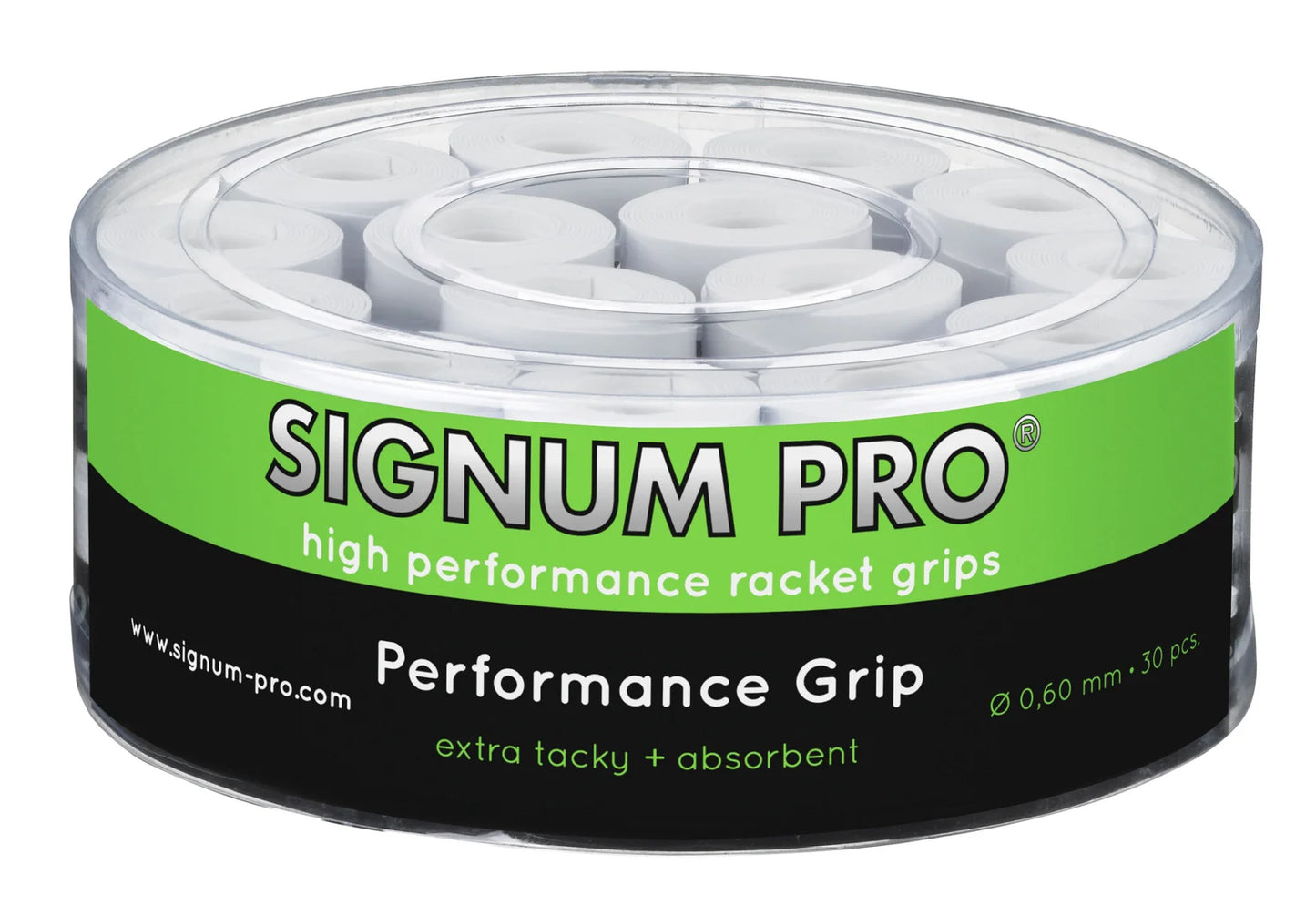 Signum Pro Performance Grip Jar White Overgrip 30 Pack