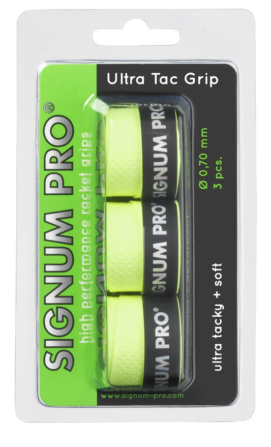 SIGNUM PRO Ultra Tac Yellow Overgrip 3 Pack